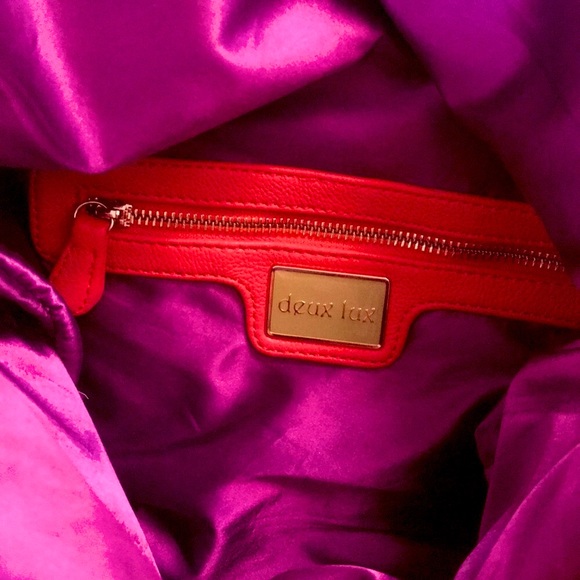 ❤️ NEW Deux Lux Designer Pink & Coral Large Purse - Picture 4 of 8